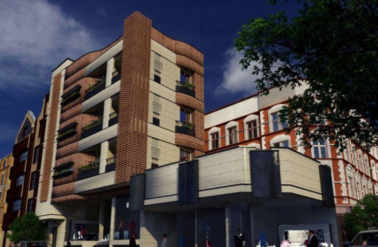 نمای مدرن ساختمان مسکونی