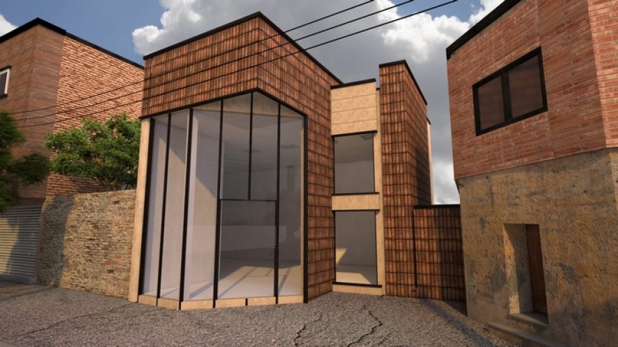 نمای مدرن ساختمان مسکونی